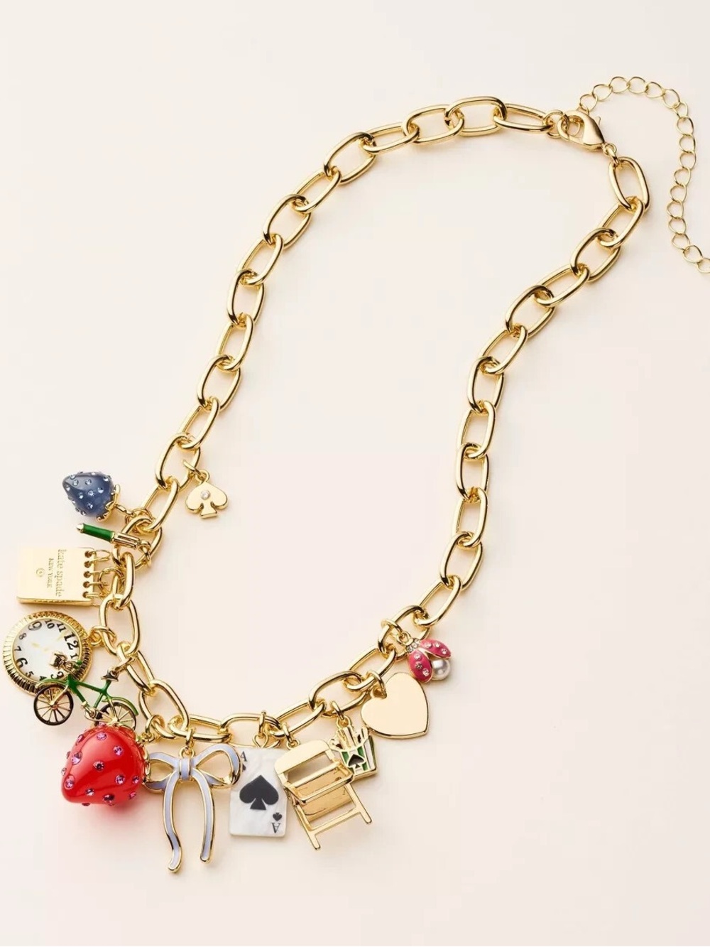 kate spade x target Gold Charm Necklace - Picture 2 of 6